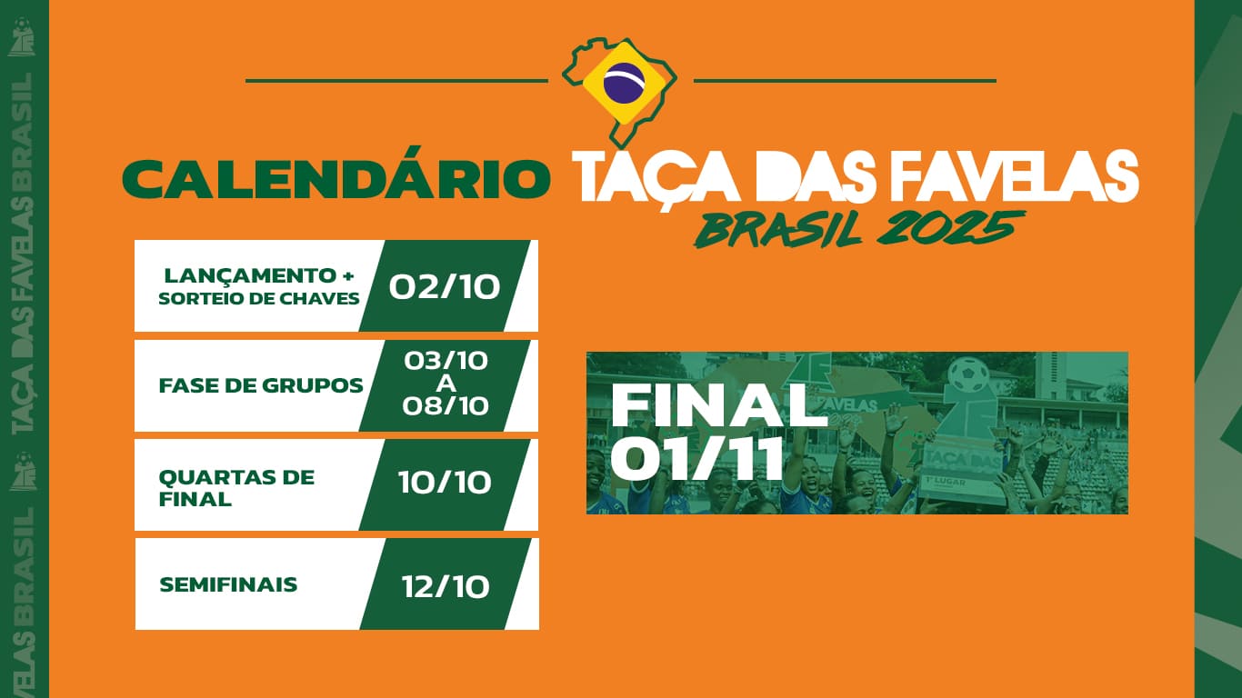 Calendário Taça das Favelas Nacional